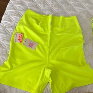 Neon Yellow Women's Shorts